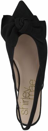 Shirley Mae Damen-Slingpumps aus Leder 130002775688 (Schwarz)
