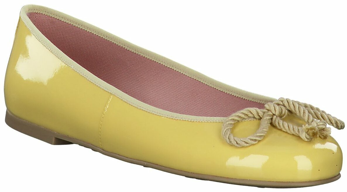Pretty Ballerinas Damen-Ballerinas aus Leder 103393763433 (Gelb) Bild 01