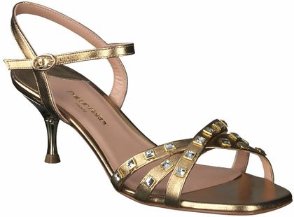 Phillip Hardy Damen-Sandaletten aus Leder 185901780255 (Gold)