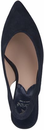 Maripé Damen-Slingpumps aus Leder 131102769563 (Dunkelblau)