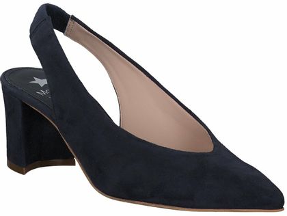 Maripé Damen-Slingpumps aus Leder 131102769563 (Dunkelblau)