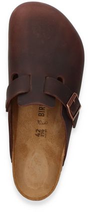 Birkenstock Herren-Hausschuhe aus Leder 592201969461 (Dunkelbraun)