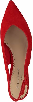 Phillip Hardy Damen-Slingpumps aus Leder 130502785155 (Rot)