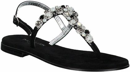 Phillip Hardy Damen-Zehentrenner aus Leder 189002772173 (Schwarz)