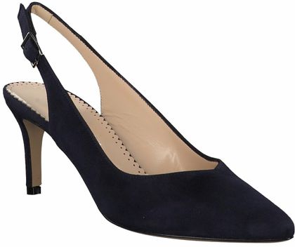 Phillip Hardy Damen-Slingpumps aus Leder 132102784990 (Dunkelblau)