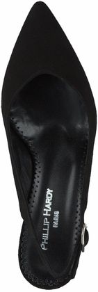 Phillip Hardy Damen-Slingpumps aus Leder 132002784989 (Schwarz)