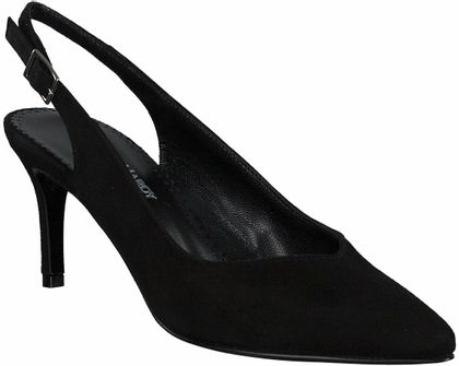 Phillip Hardy Damen-Slingpumps aus Leder 132002784989 (Schwarz)