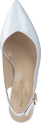 Phillip Hardy Damen-Slingpumps aus Leder 132703785027 (Weiß)