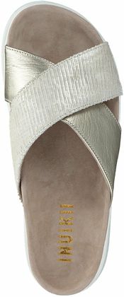 Inuikii Damen-Pantoletten aus Leder 182901754584 (Silber)