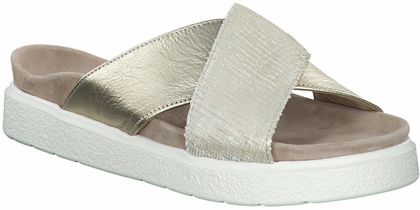 Inuikii Damen-Pantoletten aus Leder 182901754584 (Silber)