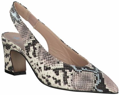 Maripé Damen-Slingpumps aus Leder 131385769629 (Beige/Bunt)