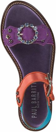 Paul Barritt Damen-Sandalen aus Leder 184595772082 (Lila/Bunt)