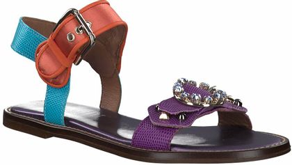 Paul Barritt Damen-Sandalen aus Leder 184595772082 (Lila/Bunt)