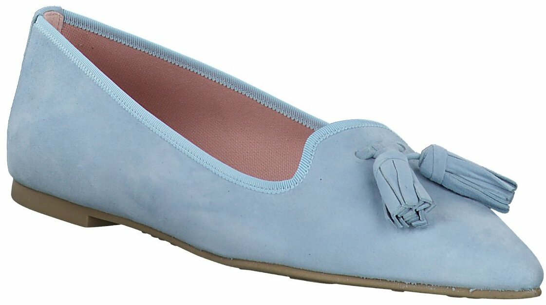 ballerina hellblau leder