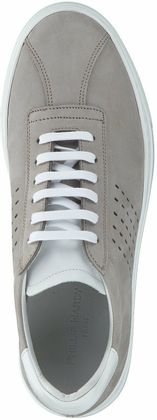 Phillip Hardy Herren-Schnürschuhe aus Leder 244442779519 (Grau/Weiß)