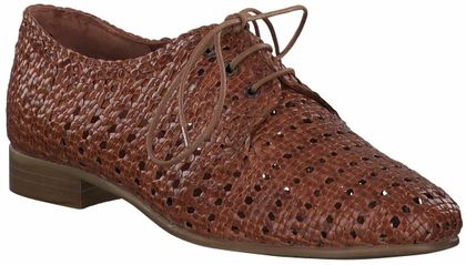 Maripé Damen-Schnürschuhe aus Leder 113220772732 (Mittelbraun)