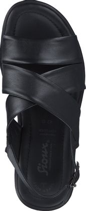 Sioux Herren-Sandalen aus Leder 282001764115 (Schwarz)