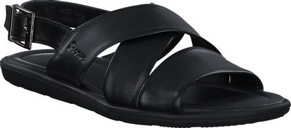 Sioux Herren-Sandalen aus Leder 282001764115 (Schwarz)