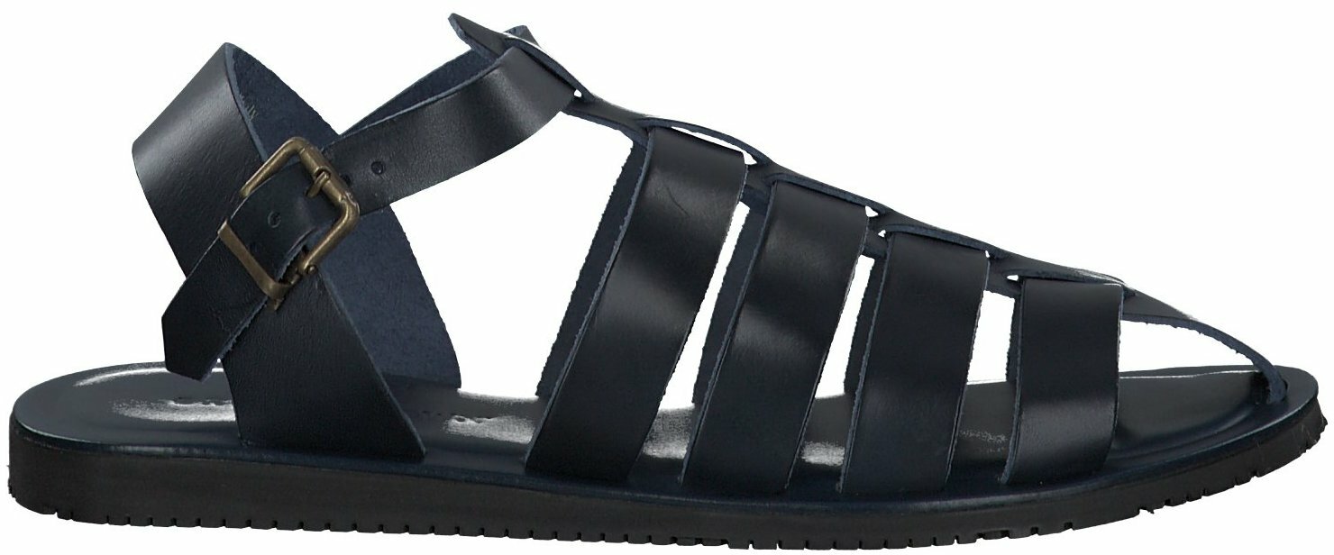 Bruce Brown Herren-Sandalen aus Leder 283101774972 (Dunkelblau 