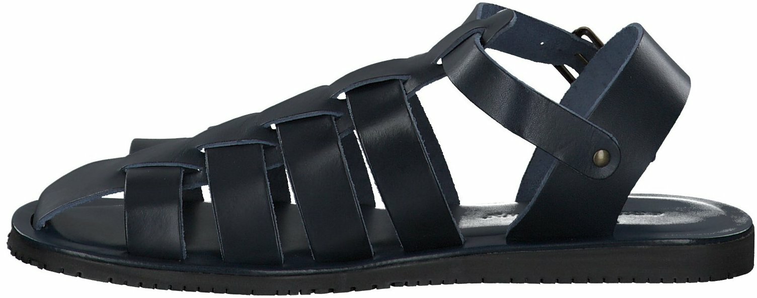 Bruce Brown Herren-Sandalen aus Leder 283101774972 (Dunkelblau 