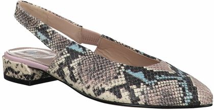 Maripé Damen-Slingpumps aus Leder 130385769617 (Beige/Bunt)