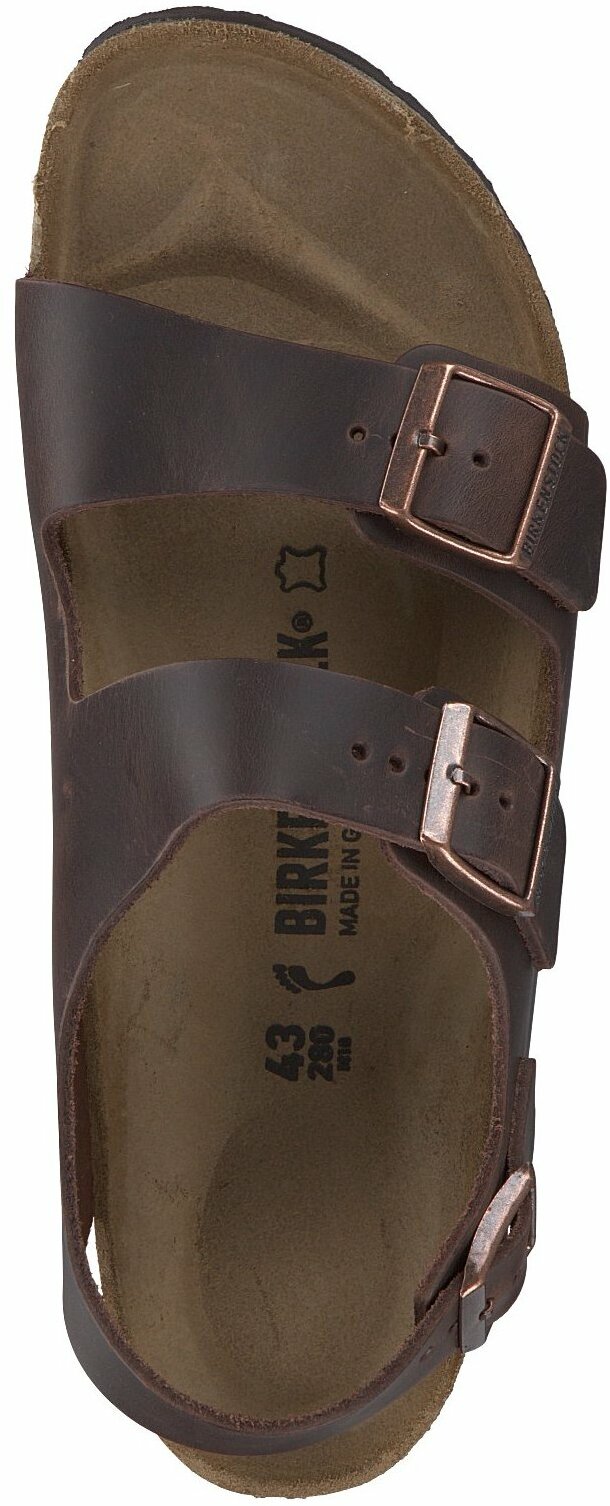 Birkenstock Herren-Sandalen aus Leder 592221762908 (Mittelbraun 