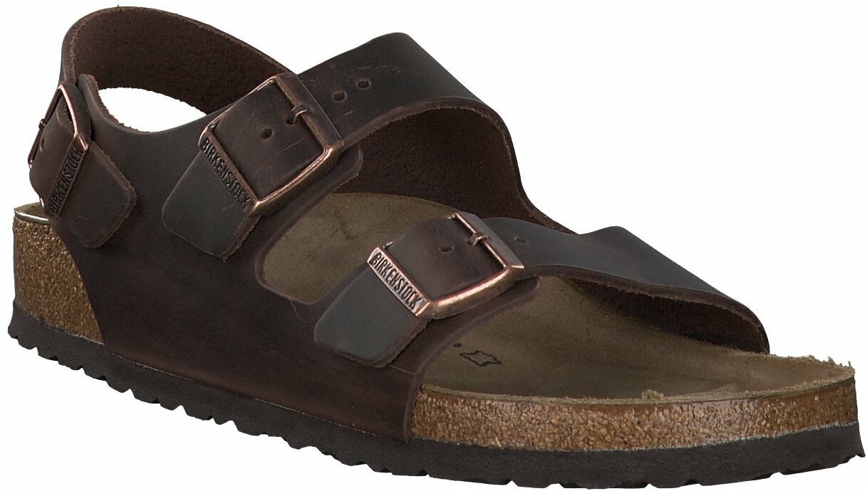 Birkenstock Herren-Sandalen aus Leder 592221762908 (Mittelbraun 
