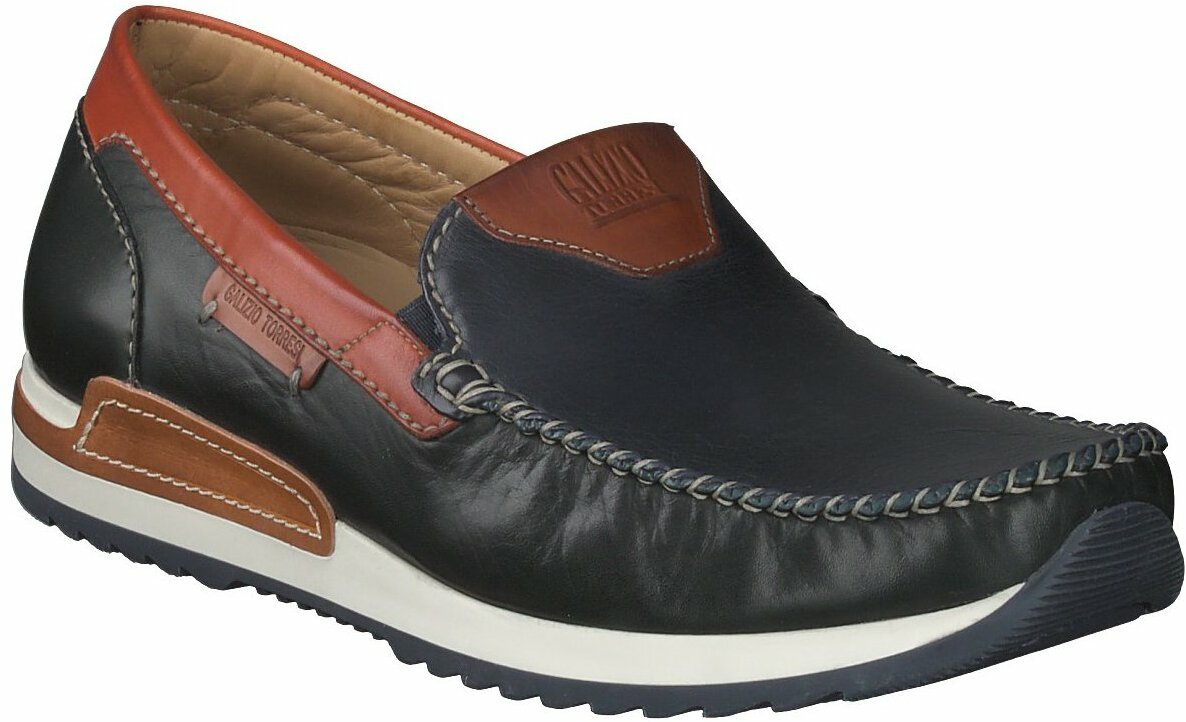 Galizio Torresi Herren-Slipper aus Leder 226181745832 (Blau) Bild 01