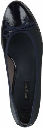 Paul Green Damen-Ballerinas aus Leder 100103814490 (Dunkelblau)