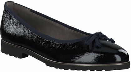 Paul Green Damen-Ballerinas aus Leder 100103814490 (Dunkelblau)