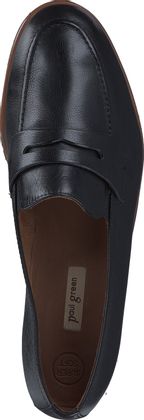 Paul Green Damen-Slipper aus Leder 100001814465 (Schwarz)