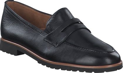 Paul Green Damen-Slipper aus Leder 100001814465 (Schwarz)