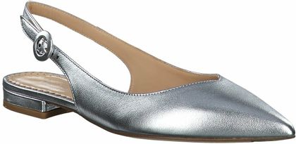 Phillip Hardy Damen-Slingpumps aus Leder 130911813679 (Silber)