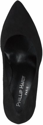 Phillip Hardy Damen-Pumps aus Leder 123002791829 (Schwarz)