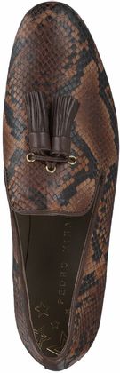 Pedro Miralles Damen-Trotteur aus Leder 110285792007 (Mittelbraun)