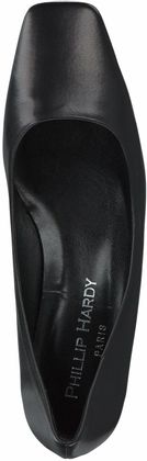 Phillip Hardy Damen-Pumps aus Leder 120001791891 (Schwarz)