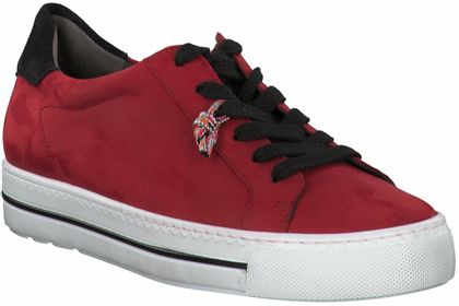 Paul Green Damen-Schnürschuhe aus Leder 101502814520 (Dunkelrot)