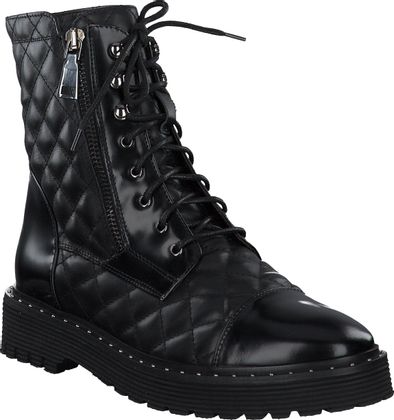 Phillip Hardy Damen-Schnürboots aus Leder 102001722467 (Schwarz)