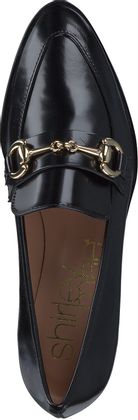 Shirley Mae Damen-Slipper aus Leder 110001813606 (Schwarz)