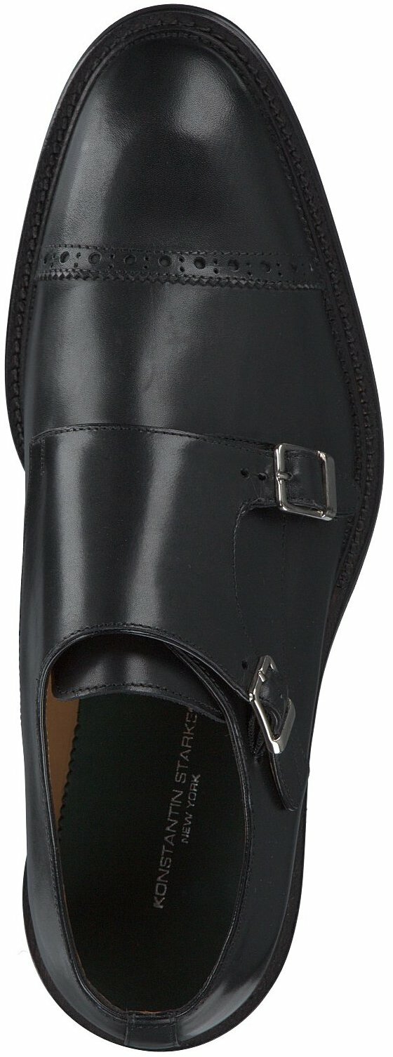 Konstantin Starke Herren-Slipper aus Leder 225001813898 (Schwarz 