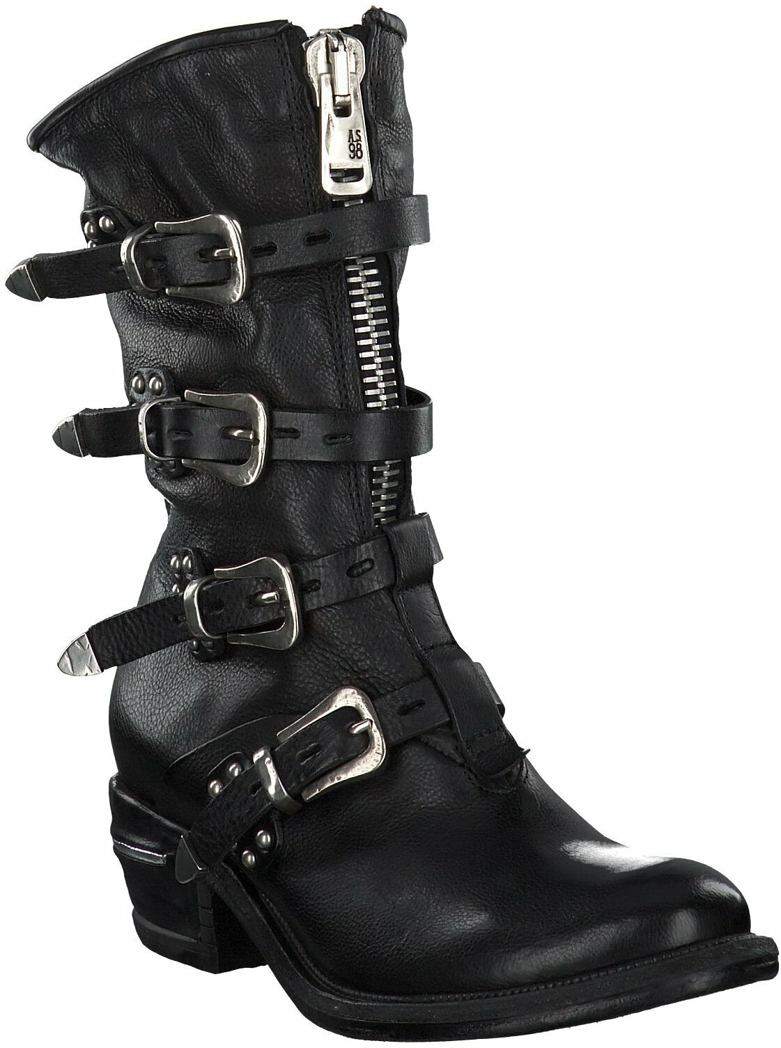 A.S.98. Damen Boots aus Leder 102001815147 Schwarz online bestellen Prange