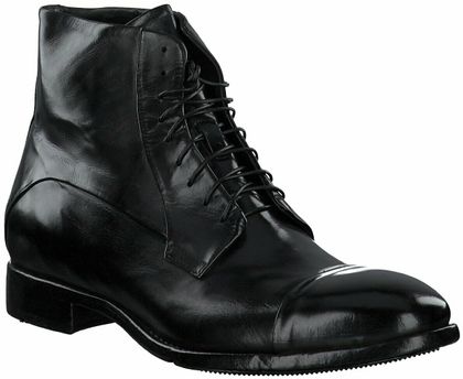 Lemargo Herren-Schnürboots aus Leder 212001790990 (Schwarz)