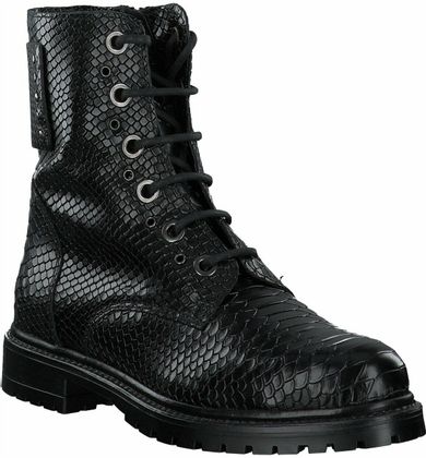 Paul Barritt Damen-Schnürboots aus Leder 102005791982 (Schwarz)