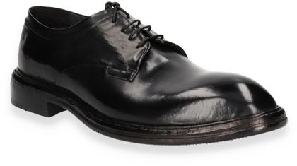 Lemargo Herren-Schnürschuhe aus Leder 230001791027 (Schwarz)