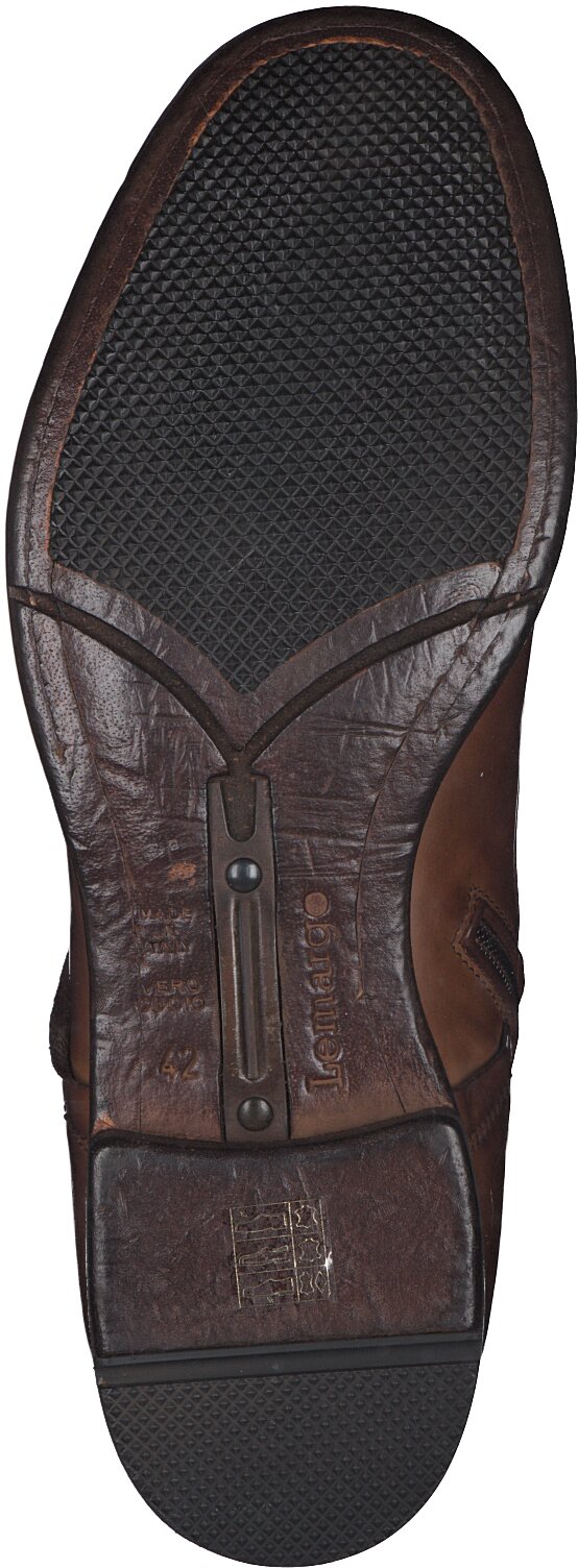 Lemargo Herren-Schnürboots aus Leder 212221807448 (Mittelbraun 
