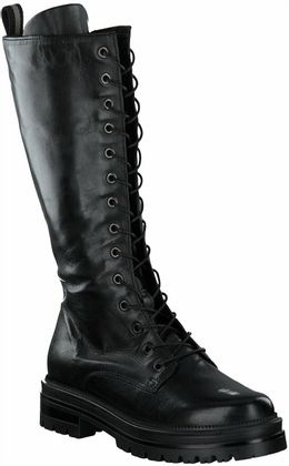 Paul Barritt Damen-Schnürboots aus Leder 108001793024 (Schwarz)