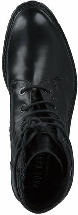 Paul Barritt Damen-Schnürboots aus Leder 102001791994 (Schwarz)