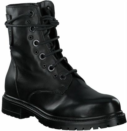 Paul Barritt Damen-Schnürboots aus Leder 102001791994 (Schwarz)