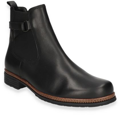 Gabor Chelsea Boots für Damen aus Leder 105001789227 (Schwarz)