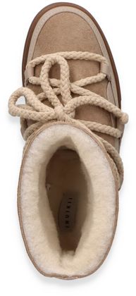 INUIKII Winter-Boots für Damen aus Leder 192302790783 (Beige)